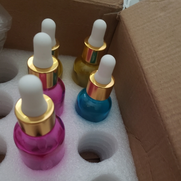 (5) 30ml ombre glass eye dropper bottles - Picture 2 of 5